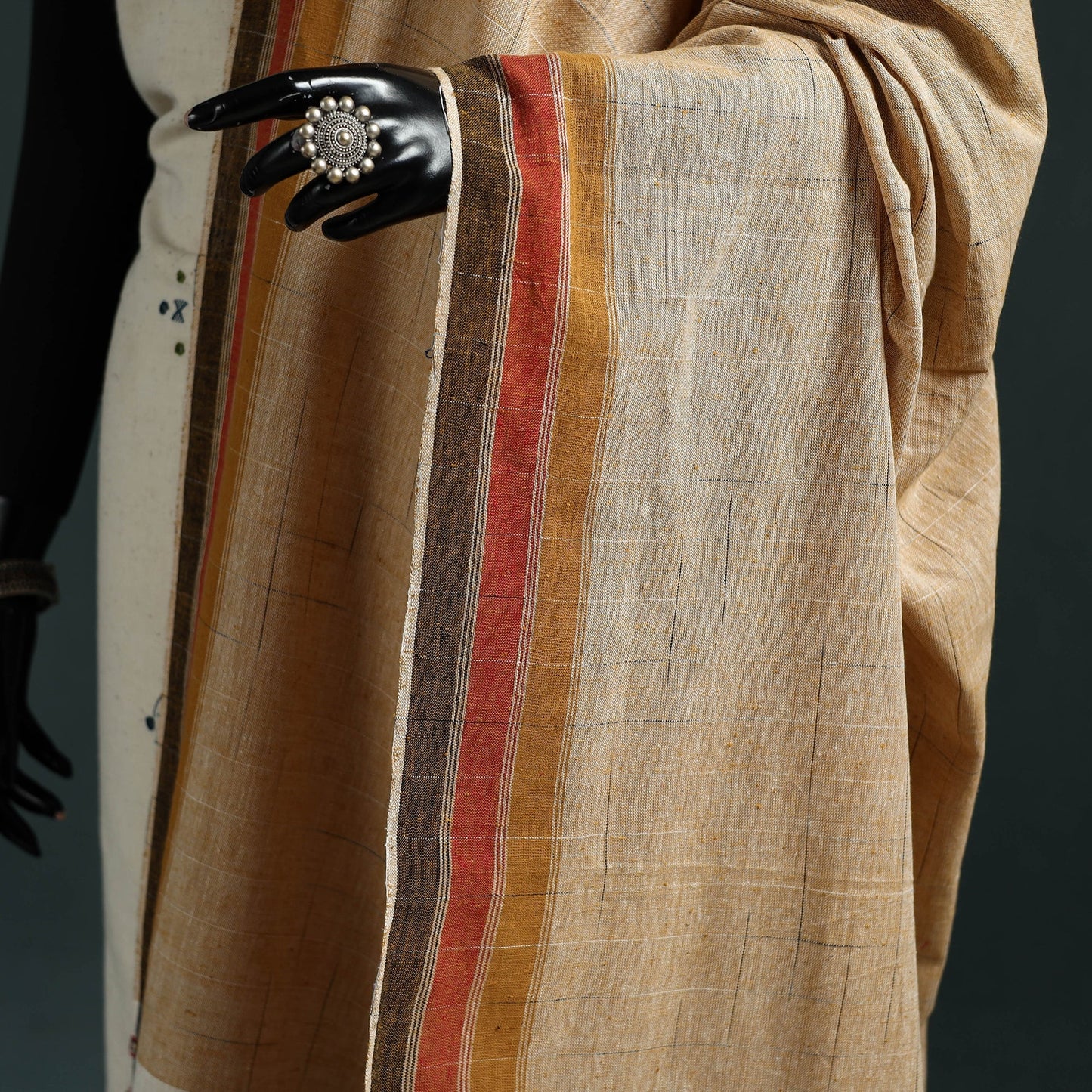 Kutch bhujodi handwoven mirror work organic kala cotton