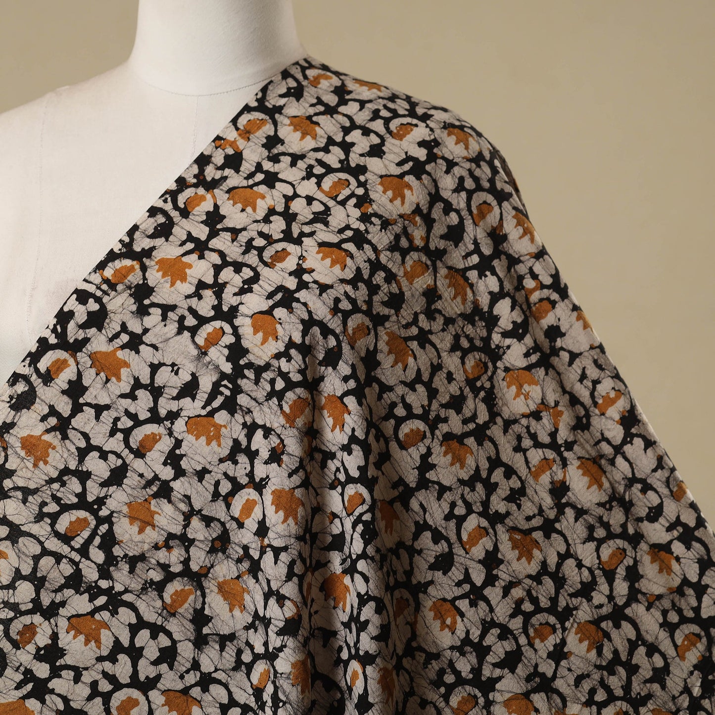 Kutch hand batik cotton fabric 11 - handcrafted