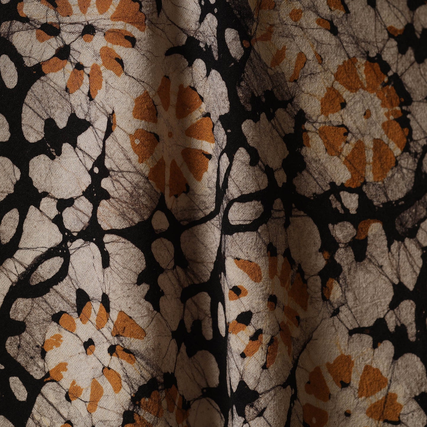 Kutch hand batik cotton fabric 19 - handcrafted