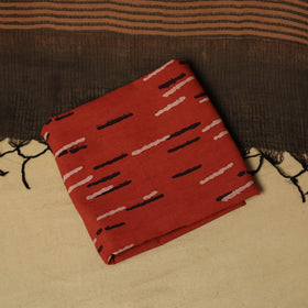 Kutch hand natural dyed 3pc unstitched dress material 15