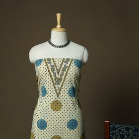 Kutch hand block ajrakh print natural dyed cotton 3pc