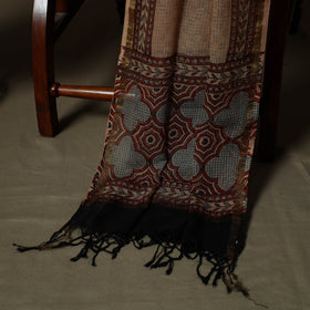 Kutch hand block ajrakh print natural dyed cotton 3pc