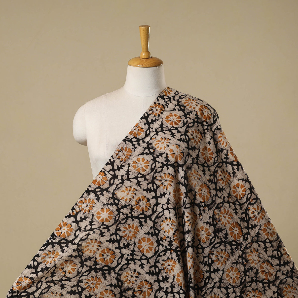 Kutch hand batik cotton fabric 19 - handcrafted