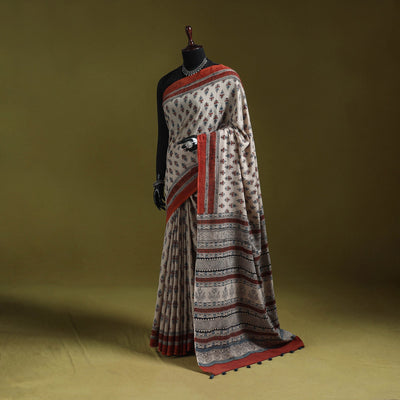 Kutch hand block print natural dyed pure mul cotton ajrakh