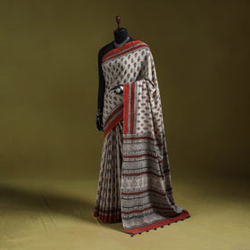Kutch hand block print natural dyed pure mul cotton ajrakh