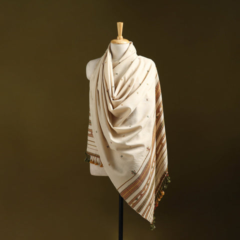 Kutch handwoven merino wool shawl 67 - handcrafted