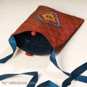  Kutch Katri Embroidery Silk Sling Bag 