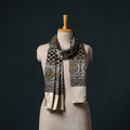 Kutch printed mashru silk stole 02 - handcrafted