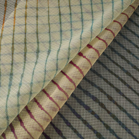 Leheriya tie-dye kota doria cotton fabric 26 - handcrafted