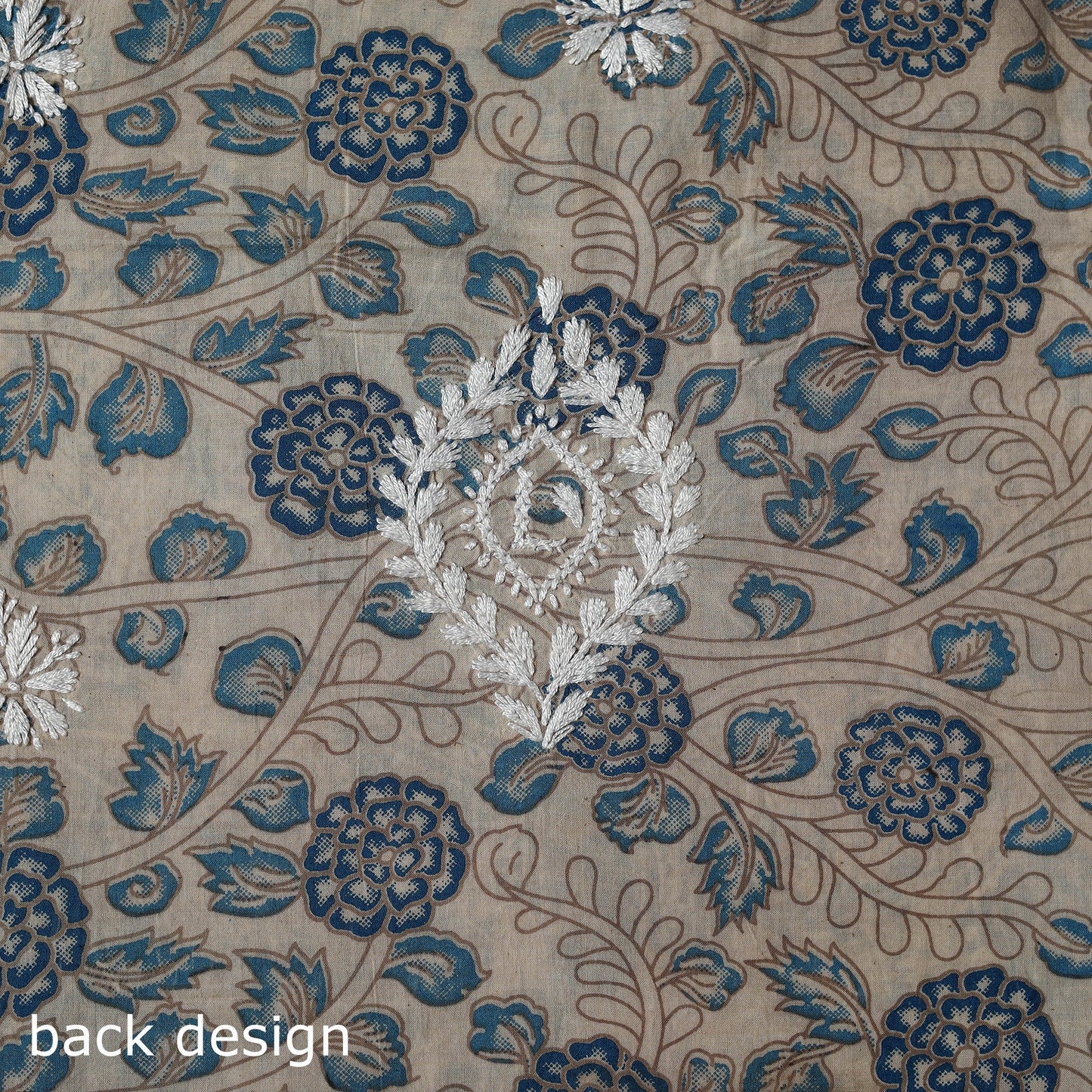 Lucknowi chikankari work kalamkari unstitched kurta