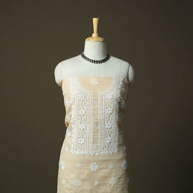 Lucknowi hand embroidered kota doria cotton chikankari 2pc