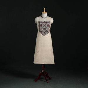 Mangalagiri handloom cotton patchwork unstitched kurta