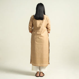 Beige - Buy Mangalagiri Handloom Cotton Kurta Online at iTokri.com