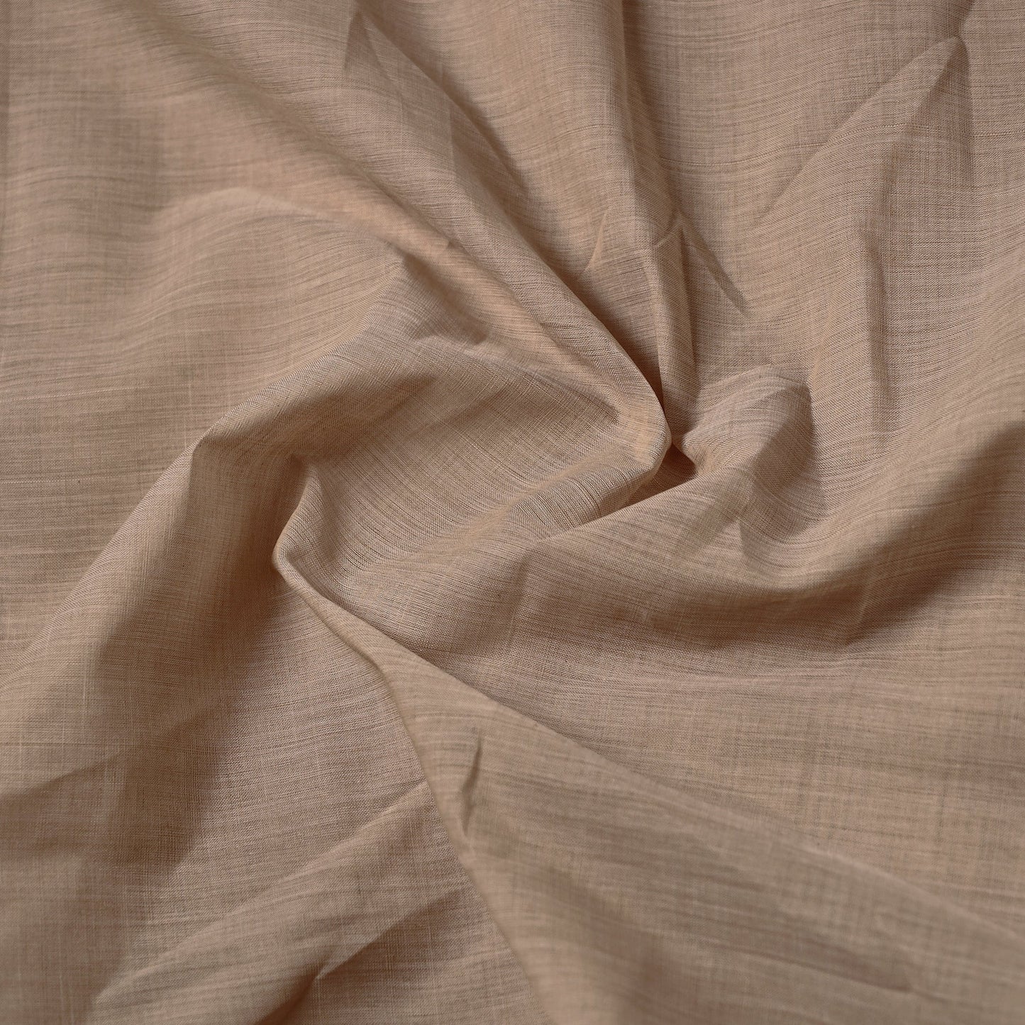 Beige Mangalagiri Handloom Cotton Zari Border Fabric