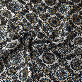 Mashru silk natural dyed fabric 12 - handcrafted