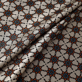 Mashru silk natural dyed fabric 02 - handcrafted