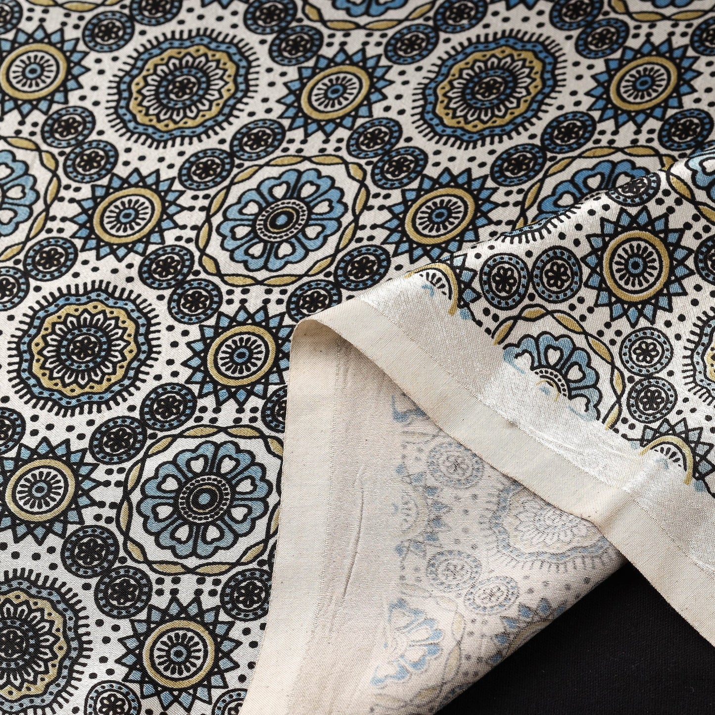 Mashru silk natural dyed fabric 12 - handcrafted