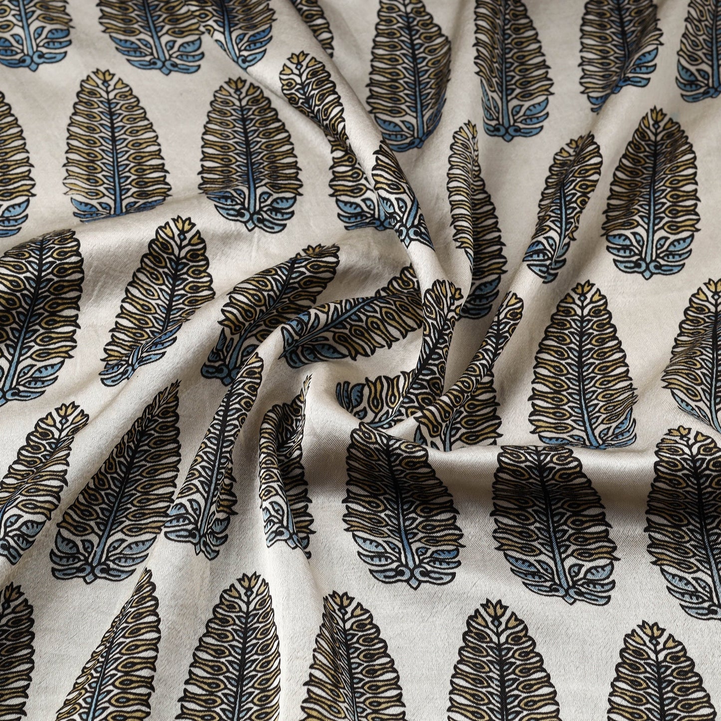 Mashru silk natural dyed fabric 17 - handcrafted