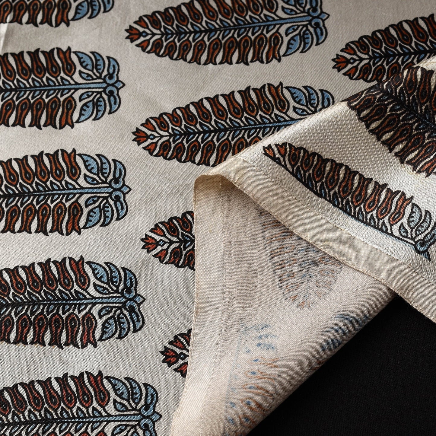 Mashru silk natural dyed fabric 19 - handcrafted