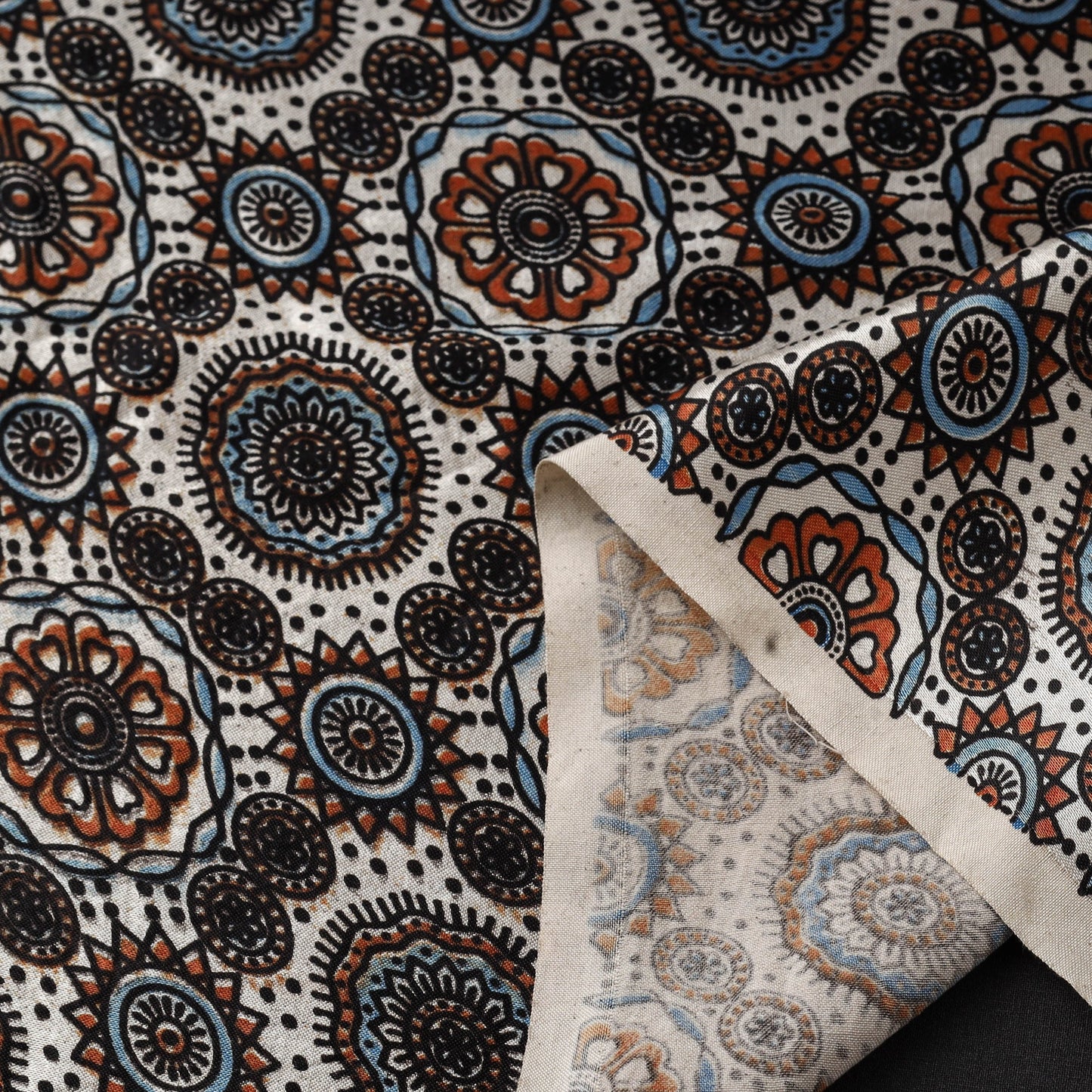 Mashru silk natural dyed fabric 23 - handcrafted