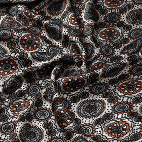 Mashru silk natural dyed fabric 23 - handcrafted