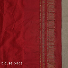 Mercerized cotton gadwal ilkal saree with temple zari