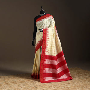 Mercerized cotton zari stripes ilkal saree with chikki