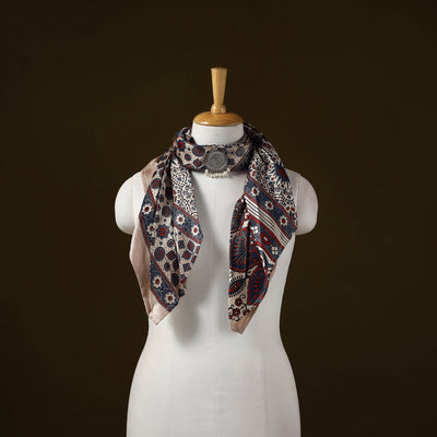 Modal silk pendant necklace scarf 25 - handcrafted