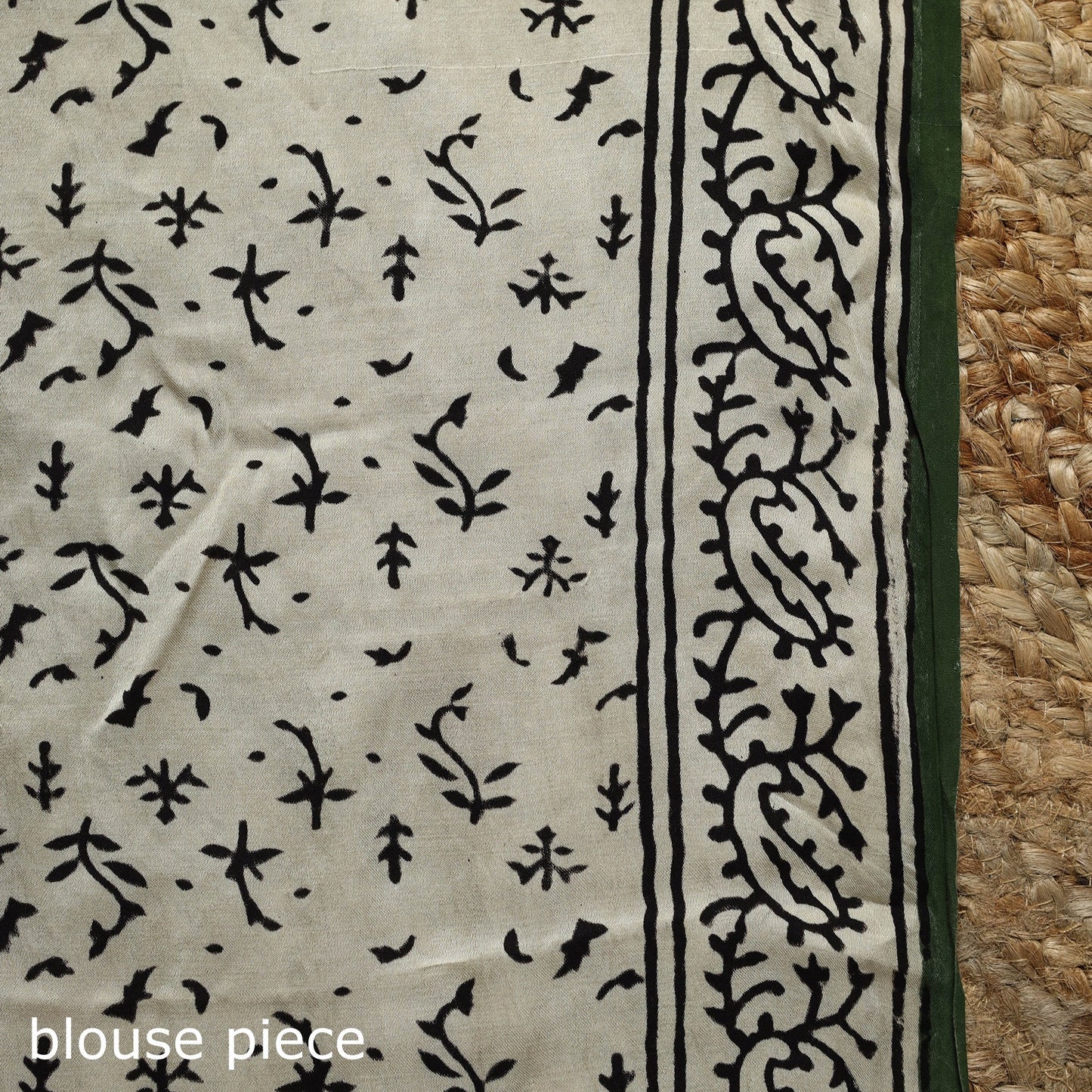 Modal silk hand bagru saree 35 - handcrafted