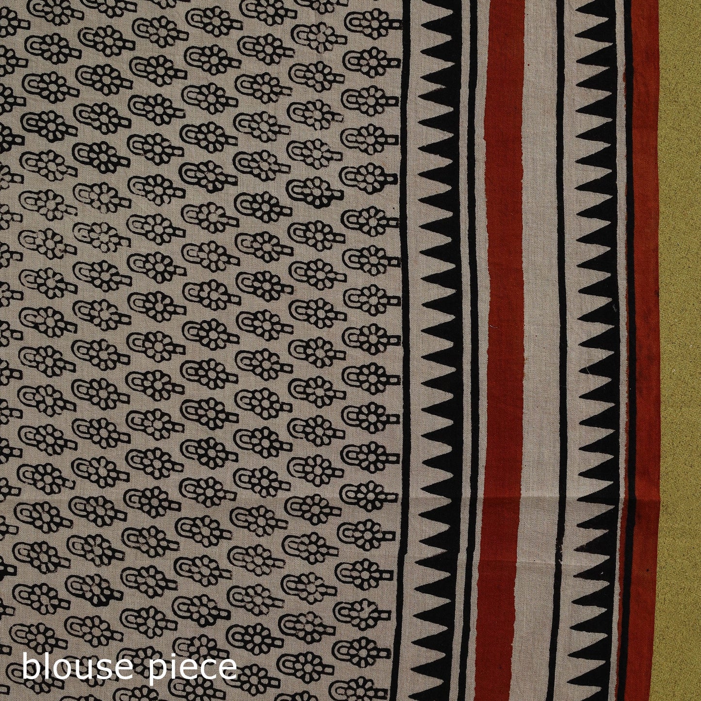 Mul cotton hand bagru saree 06 - handcrafted