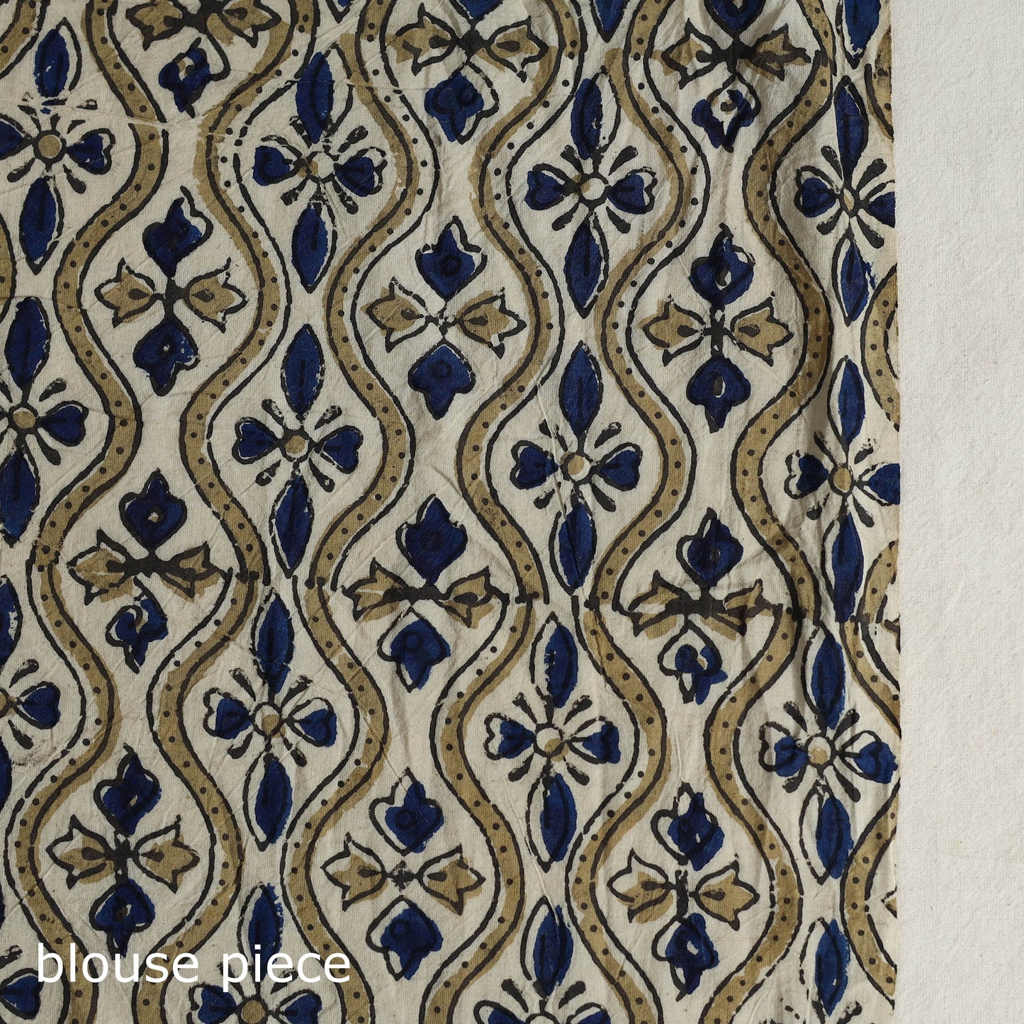 Multicolor - Mul Cotton Block Print Ajrakh Saree 06