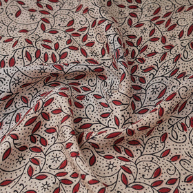 Buy Mulberry Silk Bagh Print Beige Fabric