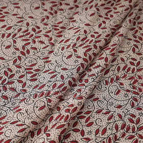 Buy Mulberry Silk Bagh Print Beige Fabric