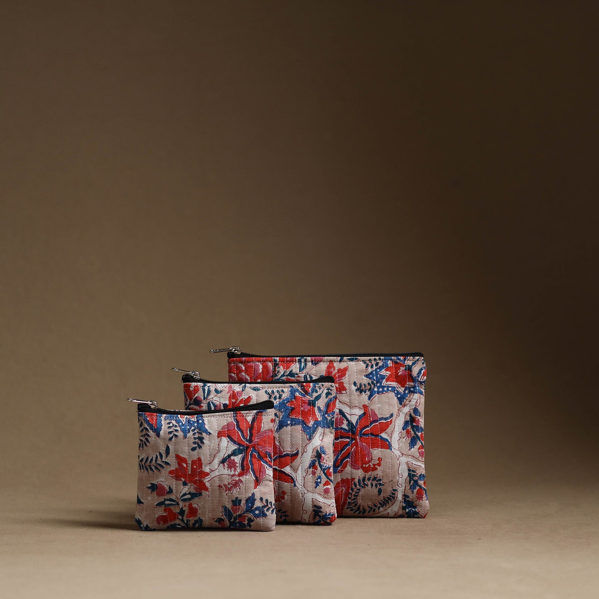 Beige - multicolor - handmade cotton multipurpose utility
