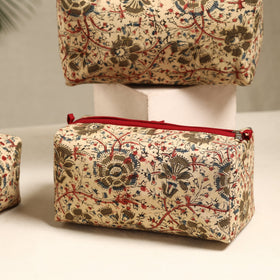  Handmade Cotton Toiletry Bags (Set of 3) 100 