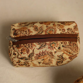  Beige Multipurpose Handmade Toiletry Bags (Set of 3)