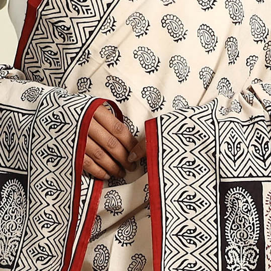 Buy Natural Dye Mul Cotton Bagh Print Dupatta