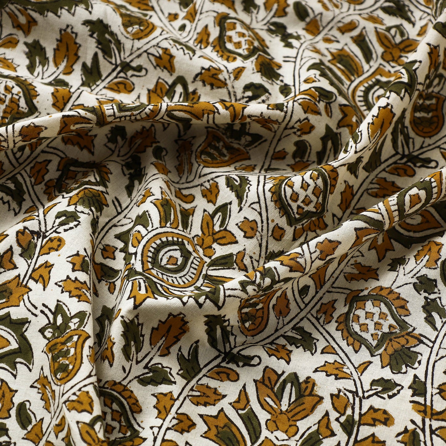 Bagru Kalamkari Block Printed Fabric