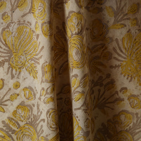 Beige - natural dyed bagru dabu fabric 18 - handcrafted