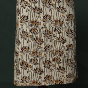 Natural dyed block print cotton pedana kalamkari 2pc