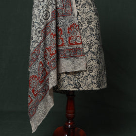 Natural dyed block print cotton pedana kalamkari 2pc