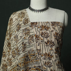 Natural dyed block print cotton pedana kalamkari 2pc