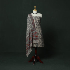 Natural dyed block print cotton pedana kalamkari 2pc