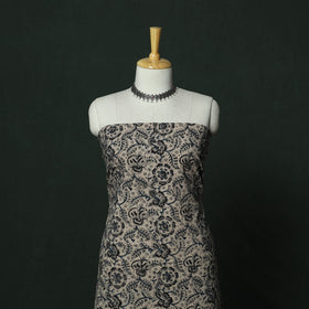 Natural dyed block print cotton pedana kalamkari 2pc