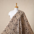 Beige - natural dyed cotton pedana kalamkari fabric 05