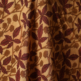 Natural dyed cotton vanaspati bagru fabric 11 - handcrafted
