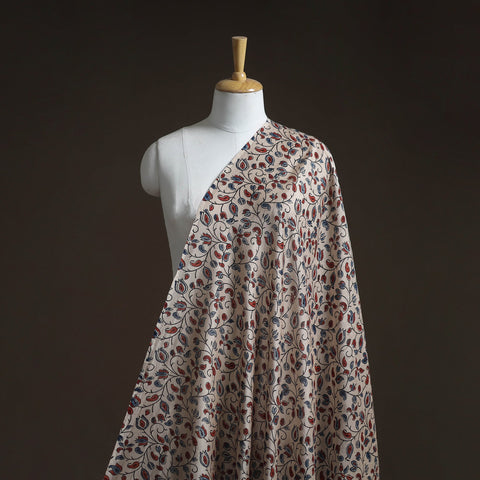 Natural dyed chanderi silk kutch hand block ajrakh print