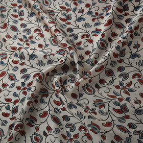Natural dyed chanderi silk kutch hand block ajrakh print