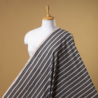 Beige - natural dyed cotton fabric 04 - handcrafted