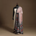 Beige Natural Dyed Cotton Block Print Bagh Dupatta